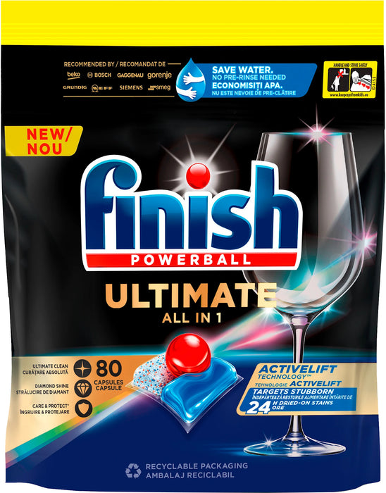 Таблетки за съдомиялна машина Ultimate, 80 бр., 1,032 kg