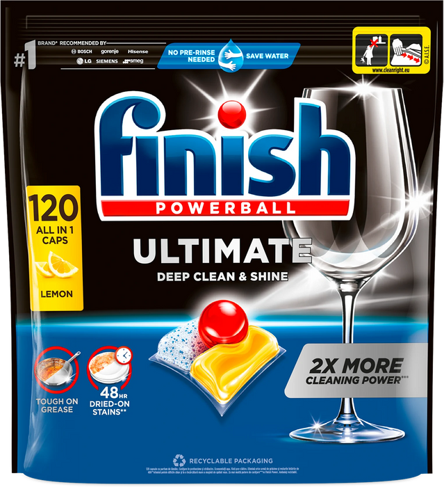 Таблетки за съдомиялна машина Ultimate All in 1, 120 бр