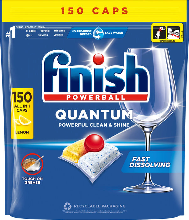 Таблетки за съдомиялна Quantum All in1 Lemon, 150 бр