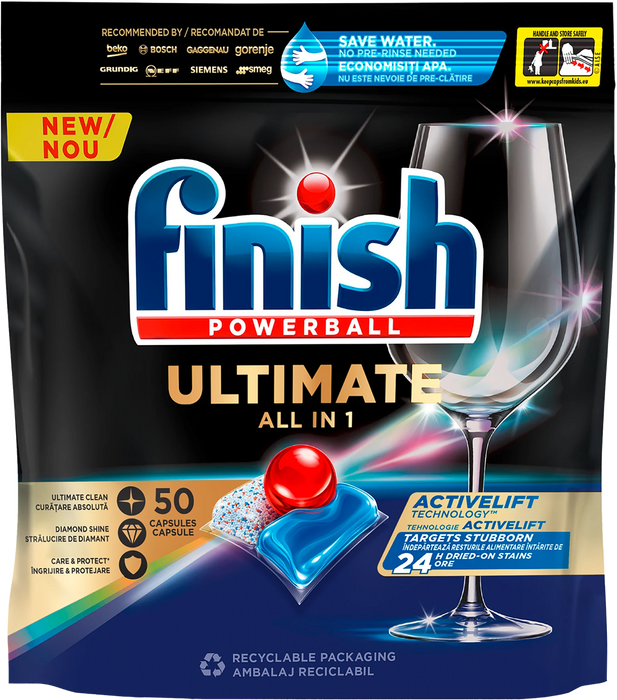 Таблетки за съдомиялна Quantum Ultimate, 50 бр