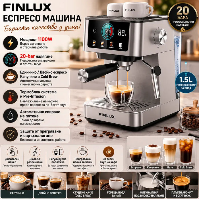 Кафемашина Finlux FEM-1677CB