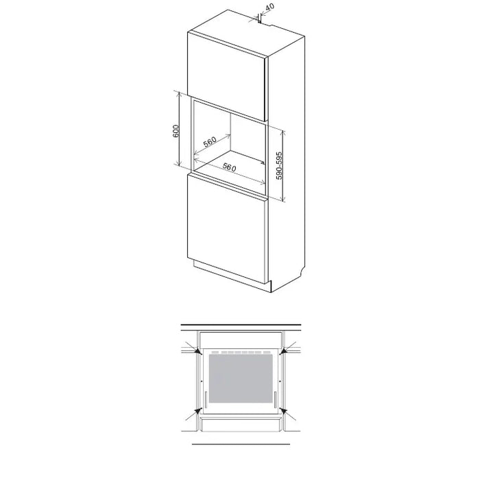 Фурна за вграждане Finlux FX 530ABX , 60 , А , Механично