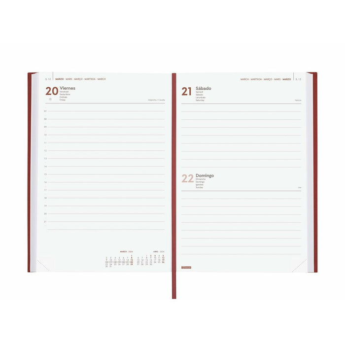 График Finocam DYNAMIC MILANO Бургундия A5 21 x 27 cm 2026