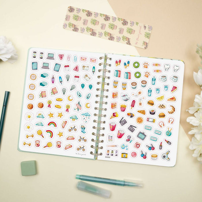 График Finocam THE FLOWER JOURNAL A5 15,5 x 21,2 cm Зелен 2026