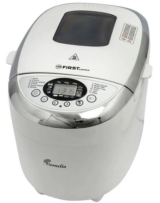 Хлебопекарна First Austria - FA-5152-3, 850W, 12 програми, бяла