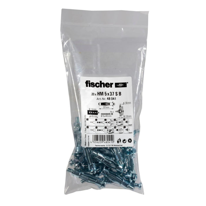 МЕТАЛЕН ДЮБЕЛ С ВИНТ FISCHER HM 5X37