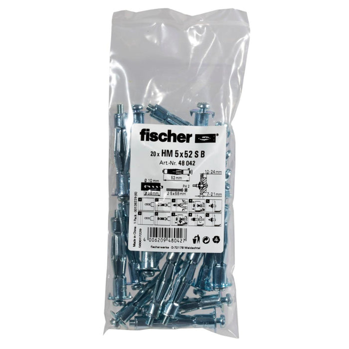 МЕТАЛЕН ДЮБЕЛ С ВИНТ FISCHER HM 5X52