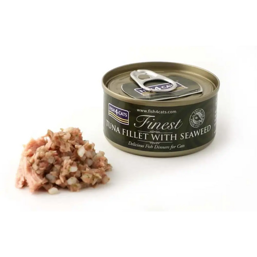 FISH4CATS Филе от риба тон с водорасли - мокра храна