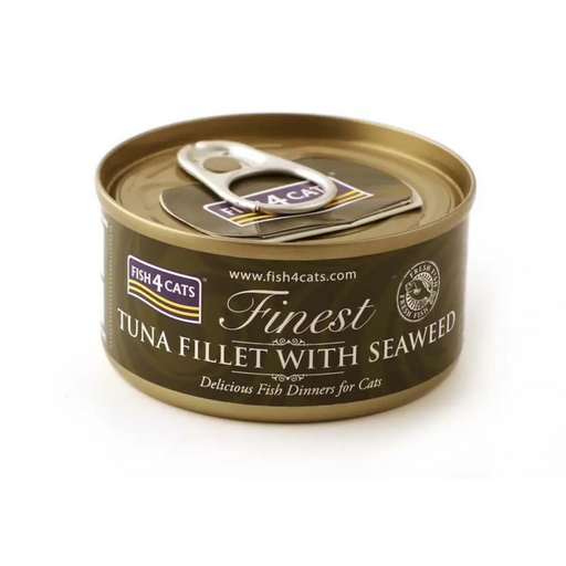 FISH4CATS Филе от риба тон с водорасли - мокра храна