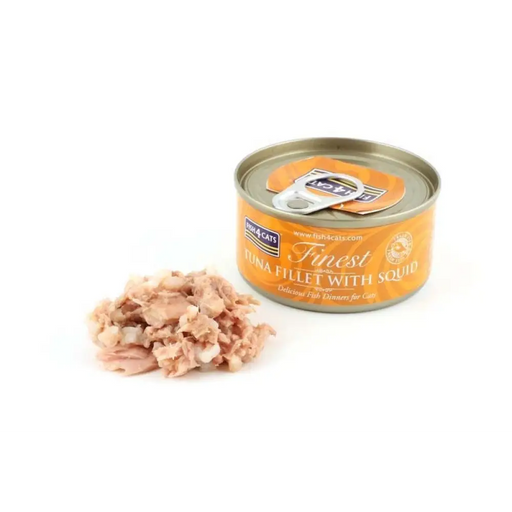 FISH4CATS Филе от риба тон с калмари - мокра храна за котки