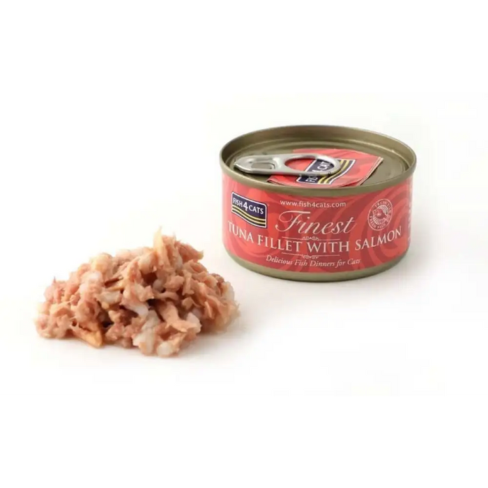FISH4CATS Филе от риба тон със сьомга - мокра храна
