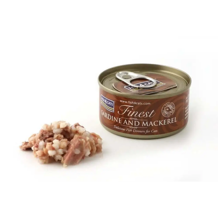 FISH4CATS Сардина и скумрия - мокра храна за котки - 70гр