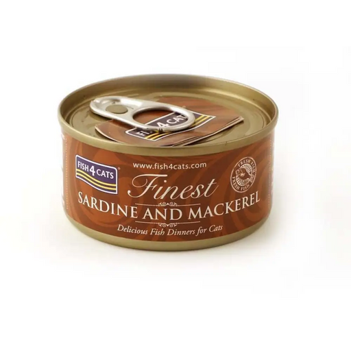 FISH4CATS Сардина и скумрия - мокра храна за котки - 70гр