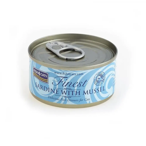 FISH4CATS Сардини с миди - мокра храна за котки - 70гр