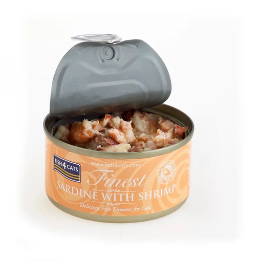 FISH4CATS Сардини със скариди - мокра храна за котки - 70гр