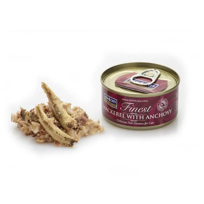 FISH4CATS Скумрия с аншоа - мокра храна за котки - 70гр