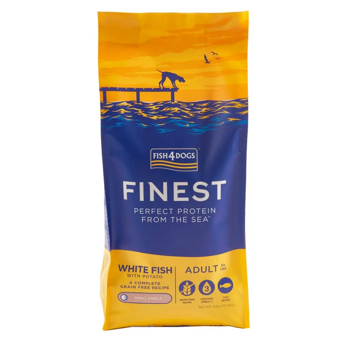 FISH4DOGS Finest Ocean White fish S - суха храна за кучета