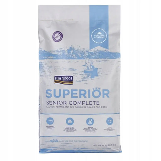 FISH4DOGS Superior Senior Medium Complete Salmon - суха