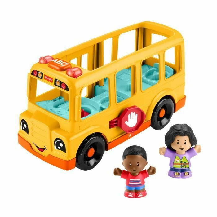 Фигурки на Герои Fisher-Price Little People-El autobús escolar-Vehículo de empuje musical HYT03