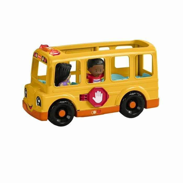 Фигурки на Герои Fisher-Price Little People-El autobús escolar-Vehículo de empuje musical HYT03