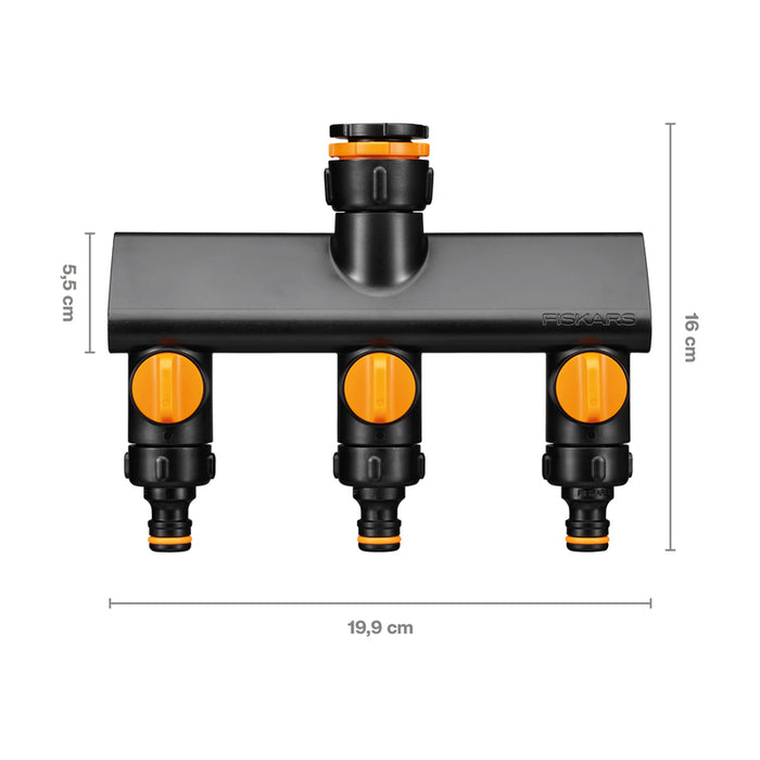 HOSE THREE-WAY CONNECTOR 1/2", 3/4" И 1" FISKARS COMFORT 1070578