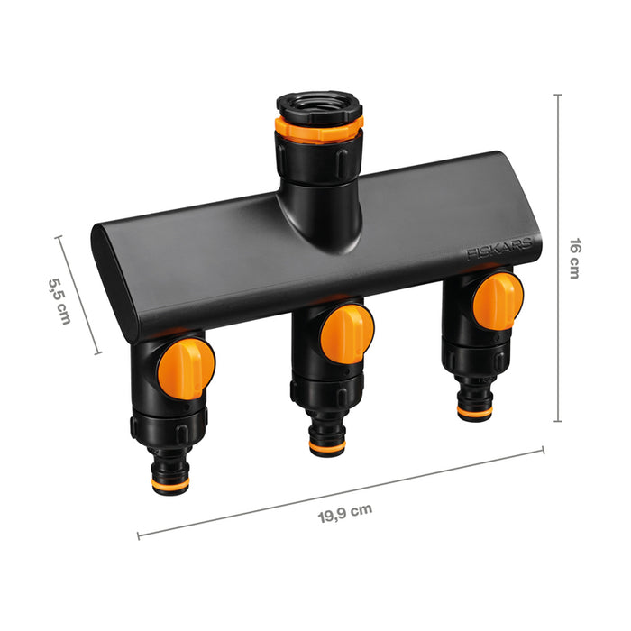 HOSE THREE-WAY CONNECTOR 1/2", 3/4" И 1" FISKARS COMFORT 1070578