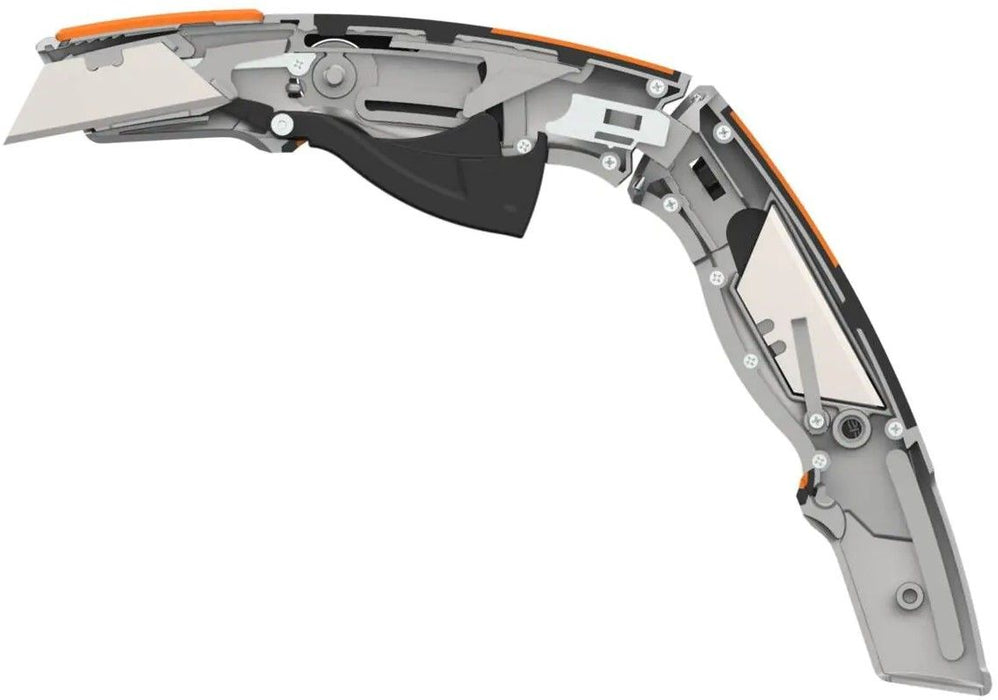 Макетен нож Fiskars - CarbonMax Pro Safety, с прибиращо се острие