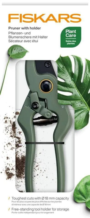 Градинска ножица Fiskars - Urban, с поставка