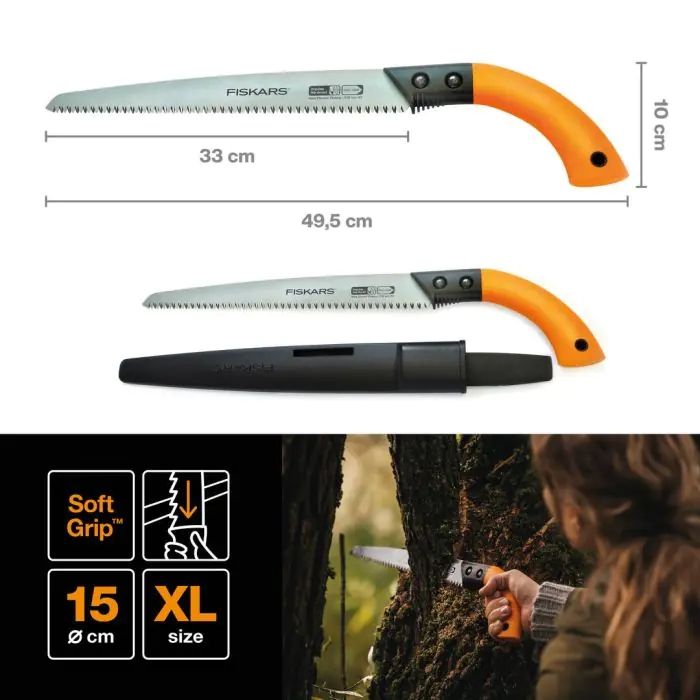 Градински трион с фиксирано острие Fiskars - SW84, 33 cm