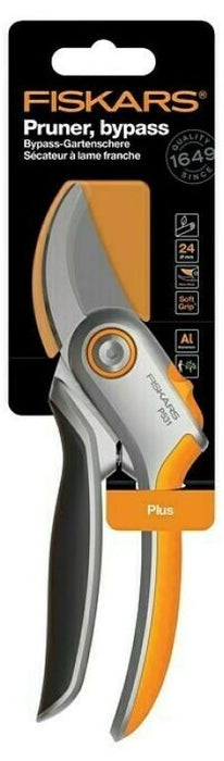 Лозарска ножица Fiskars - Plus Мetal, P531, 210 mm, до 24 mm