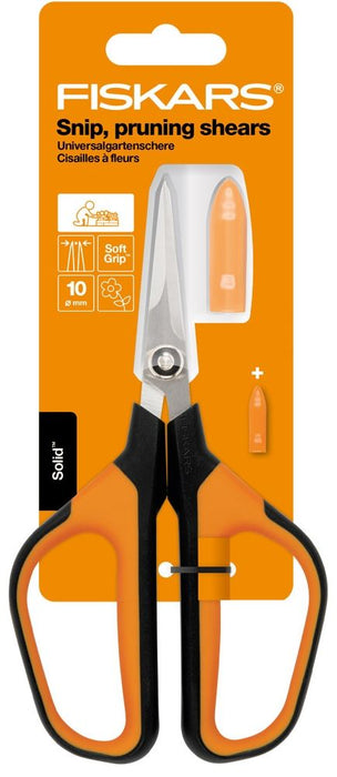 Ножица за цветя Fiskars - Solid, SP151, 23.8 cm, до 10 mm