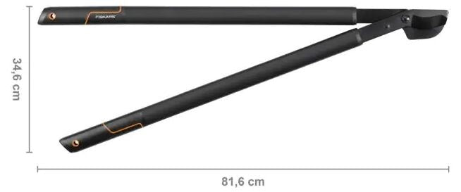 Ножица за клони Fiskars - SingleStep, L38, с разминаващи се остриета, 81.6 cm