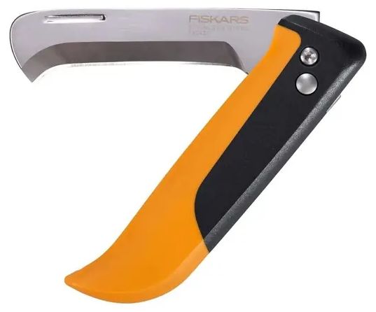 Нож за прибиране на реколта Fiskars - X-series, K80, сгъваем, 7.7 cm