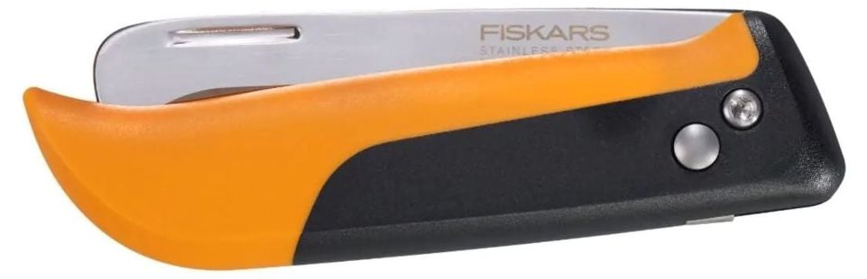 Нож за прибиране на реколта Fiskars - X-series, K80, сгъваем, 7.7 cm
