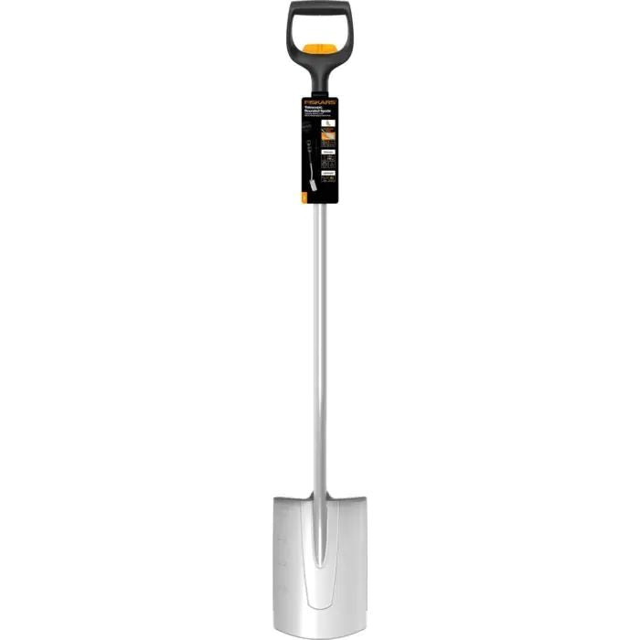 Телескопична заоблена лопата Fiskars - Xact, 110.8-130 cm