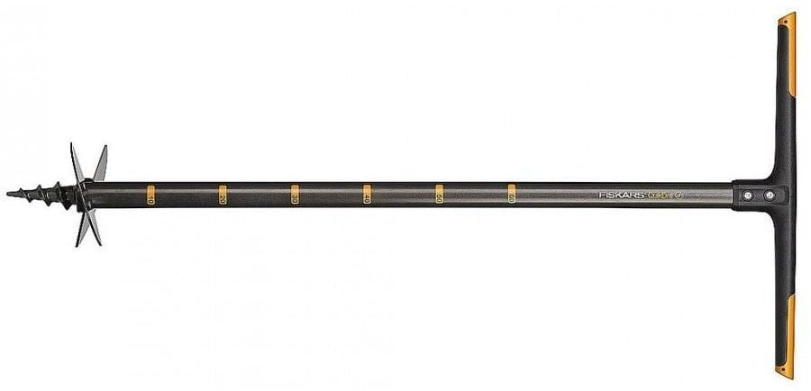 Ръчен свредел за почва Fiskars - QuikDrill L, 150 mm