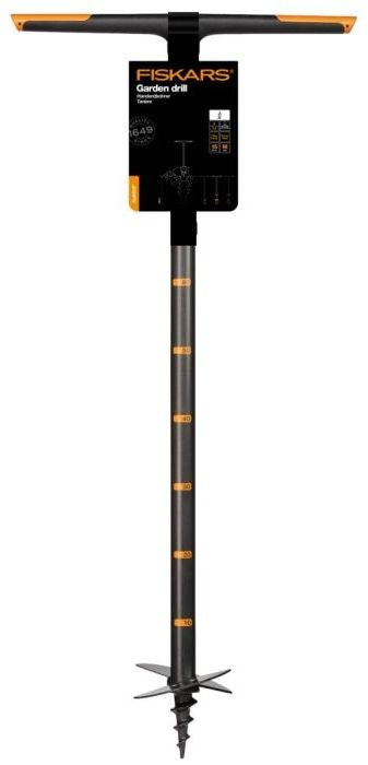 Ръчен свредел за почва Fiskars - QuikDrill L, 150 mm