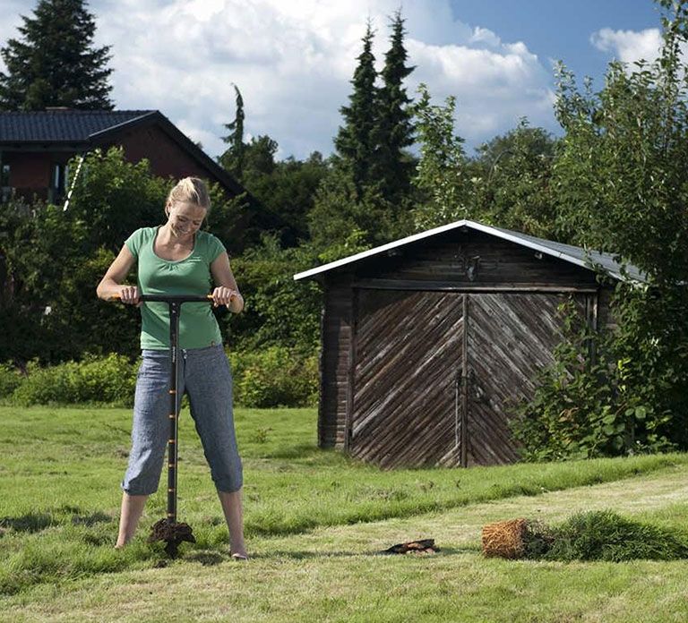 Ръчен свредел за почва Fiskars - QuikDrill L, 150 mm