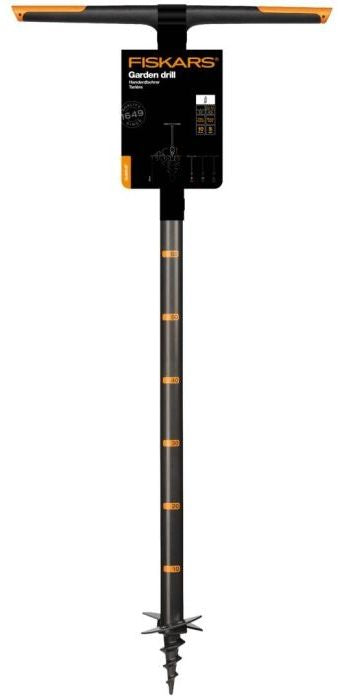 Ръчен свредел за почва Fiskars - QuikDrill L, 200 mm