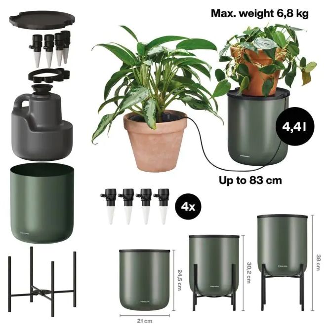 Система за поливане на растения Fiskars - Urban Plant Care, 4.4 l