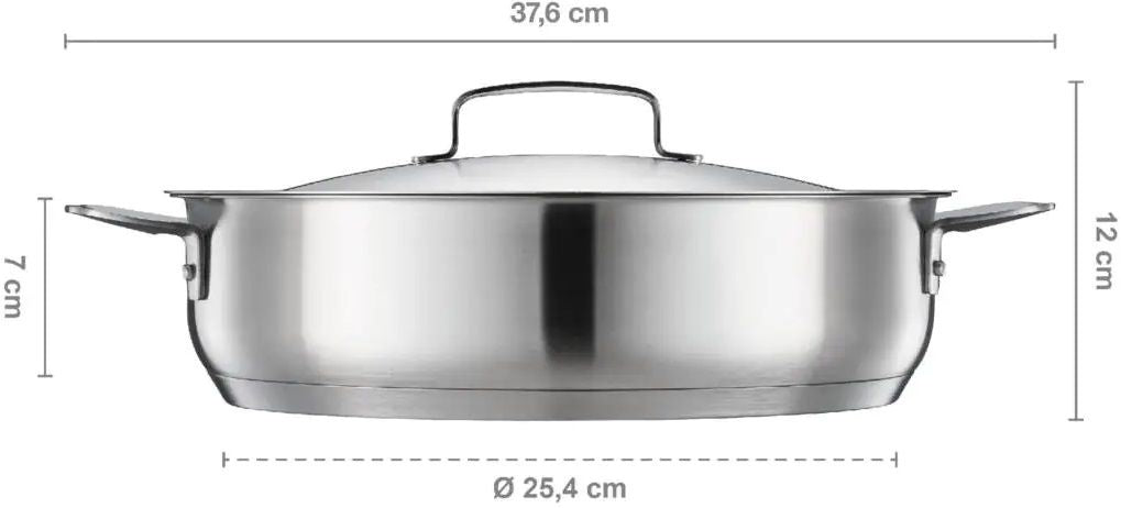 Съд за печене Fiskars - All Steel, 28 cm, неръждаема стомана