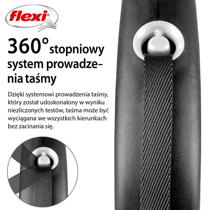 Flexi Black Design L 5 m Прибиращ се повод за кучета