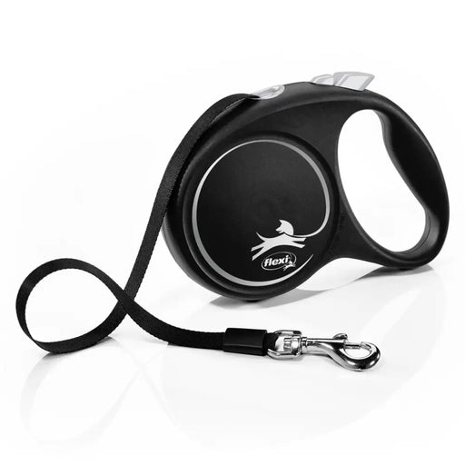 Flexi Black Design M 5 m прибиращ се повод за кучета