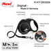 Flexi Black Design M 5 m прибиращ се повод за кучета