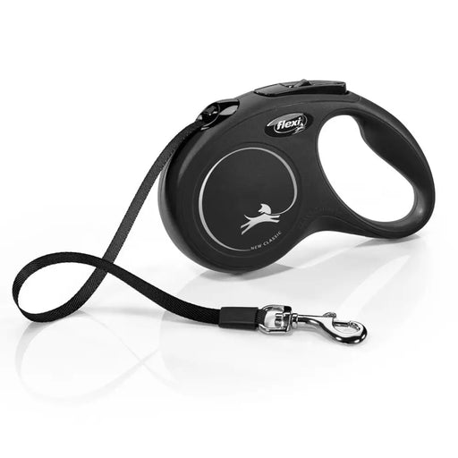 Flexi New CLASSIC 5 м Black Dog Прибиращ се повод