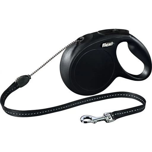 Flexi New CLASSIC 8 м Black Dog Прибиращ се повод