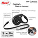 Flexi New CLASSIC 8 м Black Dog Прибиращ се повод
