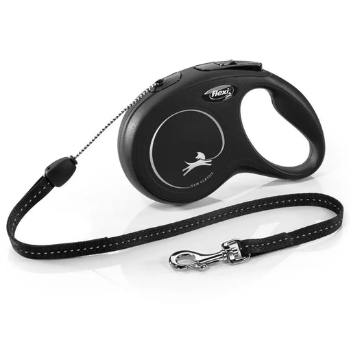 Flexi New CLASSIC 8 м Black Dog Прибиращ се повод