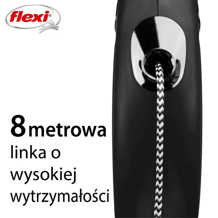 Flexi New CLASSIC 8 м Black Dog Прибиращ се повод