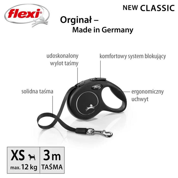 Flexi New Classic Cat XS 3 м прибиращ се повод за кучета